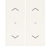 VIMAR 31000A.FB Linea Copritasto intercambiabile 1m per comandi assiali, simbolo frecce illuminabile, bianco (Confezione da 2)