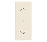 Vimar 31000A.FC Linea Copritasto intercambiabile 1 modulo per comandi assiali, simbolo frecce illuminabile, canapa