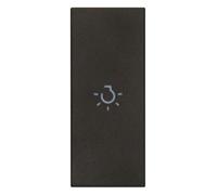 Copritasto Vimar Linea assiale con simbolo luce Nero 31000A.LG