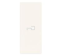 Vimar 31000A.PB Linea Copritasto intercambiabile 1 modulo per comandi assiali, simbolo chiave illuminabile, bianco