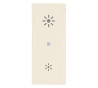 Vimar 31000A.RC Linea Copritasto intercambiabile 1 modulo per comandi assiali, simboli dimmer, canapa