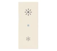 Vimar 31000A.RC Linea tasto simbolo dimmer luci assiale, 1M, canapa | Vimar 31000A.RC Linea Copritasto intercambiabile 1 modulo per comandi assiali, simboli dimmer, canapa