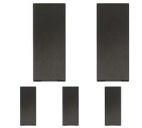 VIMAR 31000S.G Linea Copritasto intercambiabile 1 modulo allineato, con fascio di luce verticale, nero (Confezione da 5)