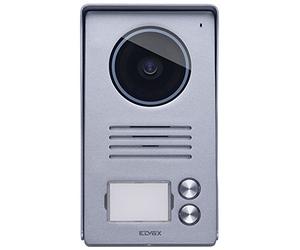 Vimar 40921.P2 Targa esterna audio/video in alluminio, per videocitofono vivavoce a colori LCD 7in con cornice parapioggia, 2 pulsanti, installazione a parete