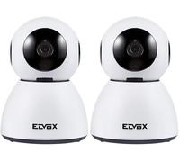 VIMAR 46239.040A Telecamera IP WiFi motorizzata con rilevatore di movimento, compatibile con assistenti vocali, disponibile VIEW product per Alexa e Google assistant (Confezione da 2)