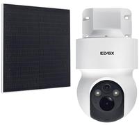Vimar 46243.030CL Telecamera IP a batteria PT 4G LTE 3Mpx (2304 x 1296) da esterno con pannello solare, visione notturna a colori, rilevatore di movimento intelligente con app, 155×200×103mm
