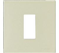 Vimar 8000 placca 1M alluminio anodizzato scatto tonda colore oro Alluminio dorato