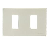 Vimar 8000 placca 2M alluminio anodizzato scatto colore oro Alluminio dorato