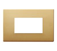 Vimar 8000 placca 3M speciali alluminio anodizzato scatto colore bronzo Alluminio bronzato