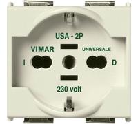 Vimar 8000 presa 2P+T 16A universale colore bianco Bianco