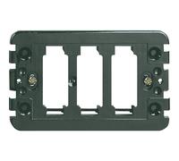 Vimar 8000 supporto 3M con viti per scatole rettangolari 3 moduli Nero