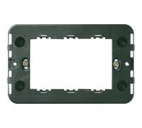 Vimar 8000 supporto 3M speciali con viti per scatole rettangolari 3 moduli Nero