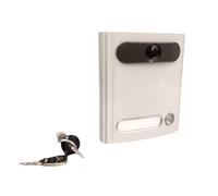 80C1 - ELVOX Costruzioni ELETTR. MODULO Targa 1 Puls+Serratura Grigio Luce