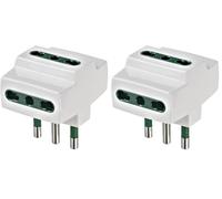 VIMAR Adattatore mult S17 e 3P17/11 bianco (Confezione da 2)
