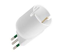 Adattatore Vimar spine e prese adattatori colore bianco RI.00304.B