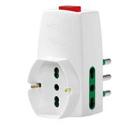 VIMAR ADATTATORE S17 + 2P17 + UNIVERSALE + INTERRUTTORE COLORE BIANCO 0P00331.B