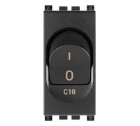 VIMAR Arké 19405.10 Interruttore magnetotermico 1P+N C 10, 120-230 V grigio