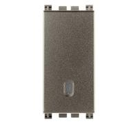 VIMAR ARKE' METAL INVERTITORE 1P 16AX ILLUMINABILE 1 MODULO COLORE ALLUMINIO 19013.M