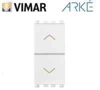 Vimar Commutatore Arkè 19060.B 2P 10AX, 2 tasti, frecce direzionali, bianco