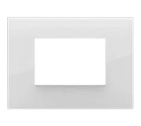 Placca Vimar Arke 3 moduli classic reflex ghiaccio 19653.66
