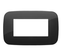 Vimar Arkè placca Round 4M colore nero Nero