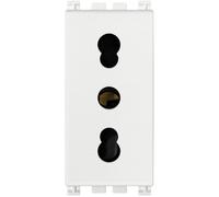 Vimar Arké presa 2P+T 16A 250 V standard italiano tipo P17/11 colore bianco Bianco