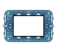 Vimar Arké supporto 3 moduli con viti per scatole 3 moduli Blu