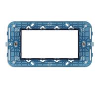 Vimar Arké supporto 4 moduli con viti per scatole 4 moduli Blu