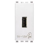 Presa USB Vimar Eikon 5V1,5A bianca 20292.B