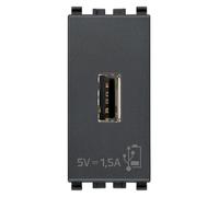 VIMAR EIKON 20292 Unità alimentazione USB 5V1,5A 1M grigio