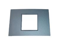 Vimar Eikon 20652.15 Placca Classic 2 Moduli Centrali Antracite Matt