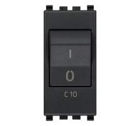 Vimar 20405.10 Interruttore Magnetotermico 1P N C10 120-230V Grigio