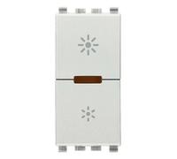 VIMAR EIKON NEXT DIMMER REGOLATORE MASTER UNIVERSALE 230V PULSANTE ARGENTO