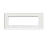 Placca Vimar Eikon Classic Reflex bianco ghiaccio 7 moduli 20657.B41