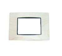 VIMAR EIKON - PLACCA CLASSIC 3M ACERO EUROPEO