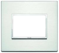 Placca 3M alluminio brillante Vimar Eikon Evo 21653.01
