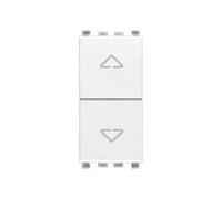 Vimar Eikon Series Dual flush Interbloqueado Open + contatto Open contatto 10 A bianco