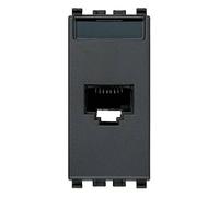 Vimar Eikon Series - Presa RJ45 Ready Netsafe categoria 5e UTP grigio