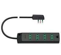 Vimar FP00401.C multipresa 4 prese IT 10A cavo 1,5 m, spina piatta 10A