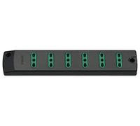 Vimar FP00406 multipresa SICURY, 6 Bprese 16A, standard italiano, nero