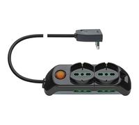 Presa mobile multipla Vimar 2P+T 16 A 250 V nero Nero