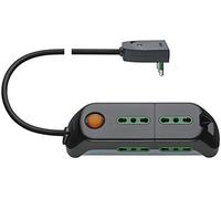 Vimar FP00581.C Multipresa con interruttore luminoso, 6 Biprese Sicury 6P17/11 2P + spina orientabile T 16 A (spina grande) standard italiano tipo SPB17