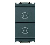 VIMAR DOPPIO PULSANTE 1P NO 10A SERIE IDEA 16121