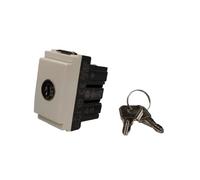 Vimar Idea 16188.B Pulsante Commutatore No Nc A Chiave Bianco