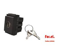 Vimar Idea 16188 Pulsante Commutatore No Nc A Chiave Grigio