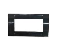 Vimar Placca Idea 16734.11 Classica 4 Moduli Metallo Nero