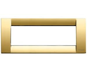 VIMAR IDEA 16736.32 PLACCA CLASSICA METALLO 6M ORO LUCIDO