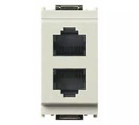 VIMAR IDEA - 2 PRESE CONN.RJ11 BIANCO 16338B