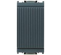 Vimar Idea copriforo fronte rigato colore grigio 2 pz Grigio