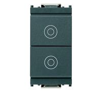 VIMAR IDEA Due pulsanti 1P NO 10A grigio - 16121